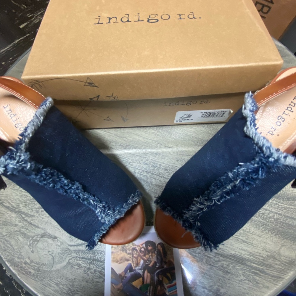 Denim Wedges